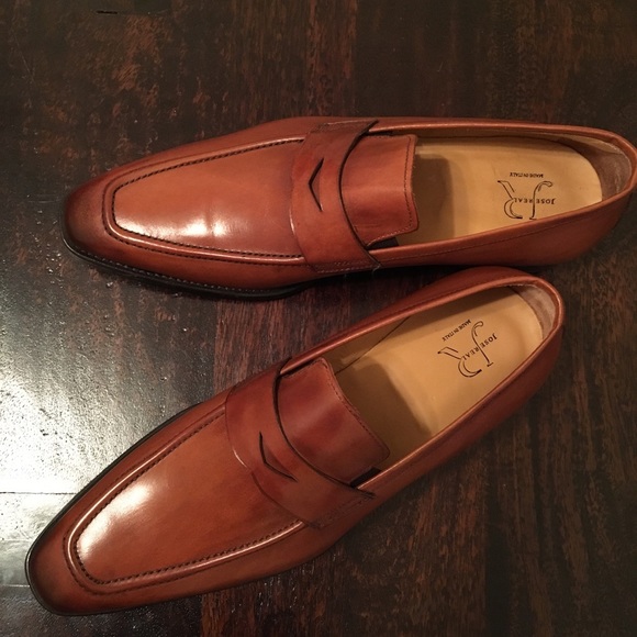 🔆 ITALIAN HANDCRAFTED LEATHER LOAFER COGNAC - Picture 4 of 7